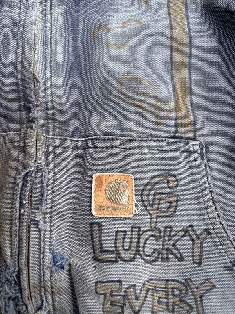 専用 00s Carhartt アクティブジャケット ダック ボロ ペイント