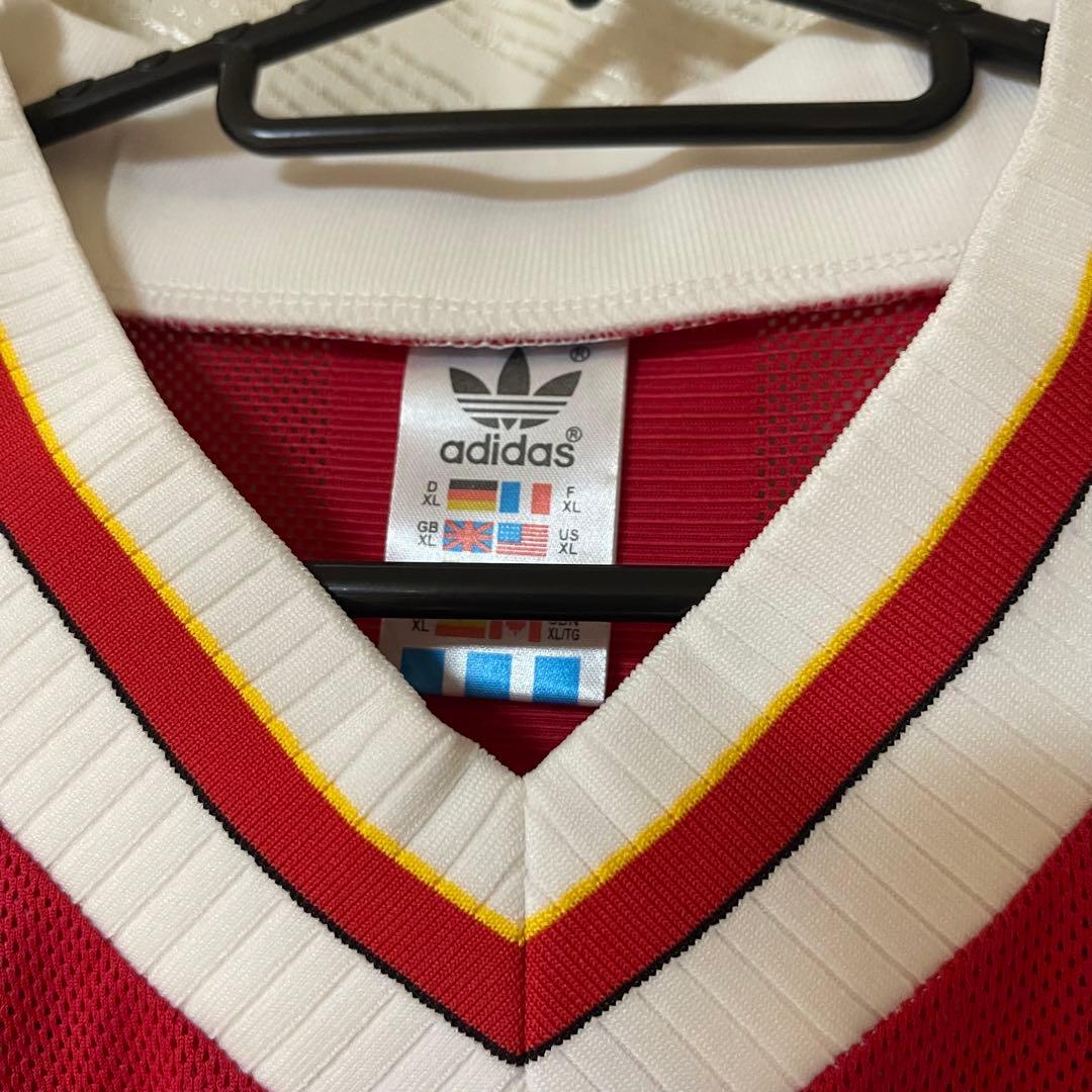 リバプール1995/96マクナマナンホームサッカーユニフォームadidas