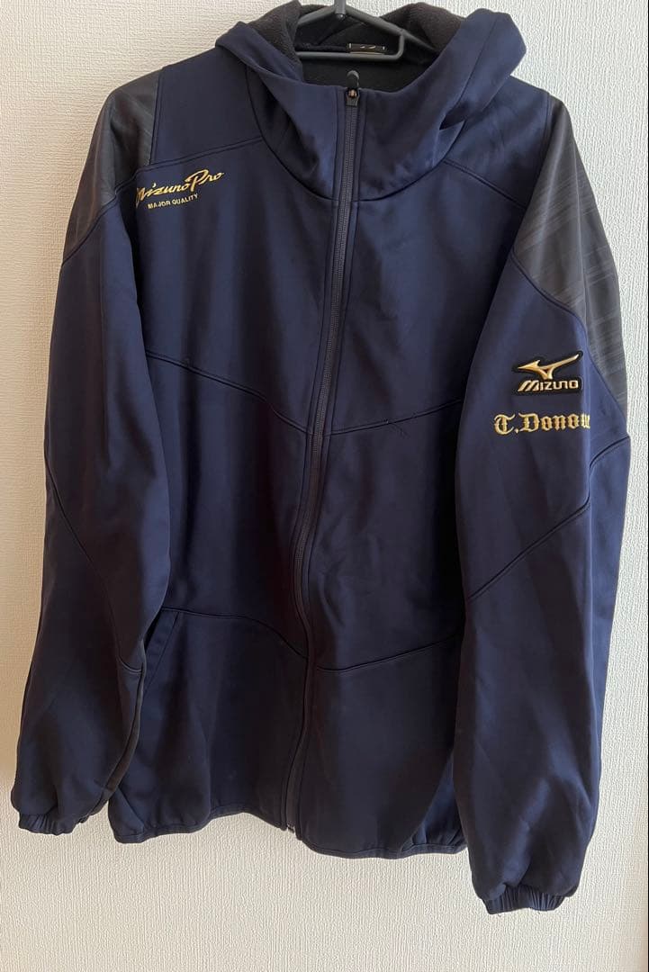 プロ野球 元中日ドラゴンズ 堂上剛裕選手 MizunoPro上下セットネイビー