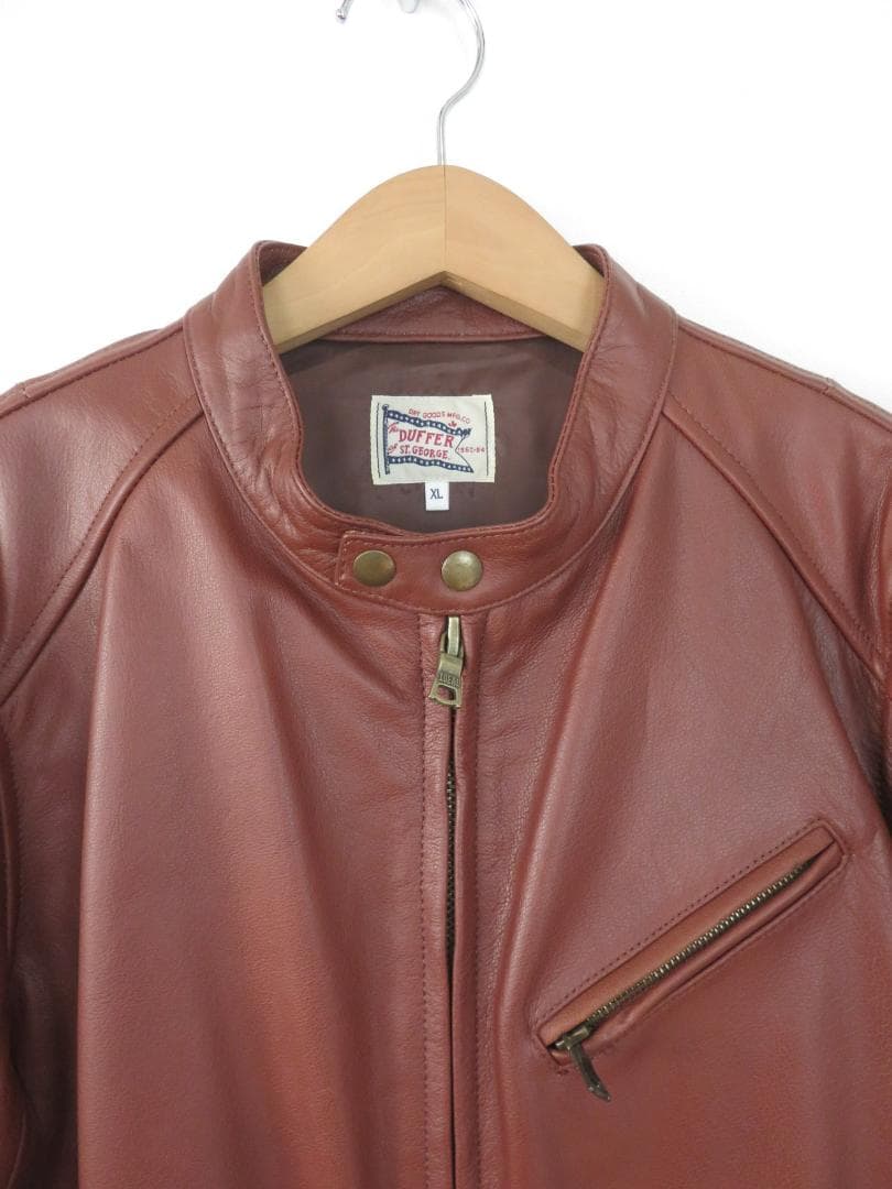 【美品】ダファーオブセントジョージ バッファローレザー ライダースジャケットXL