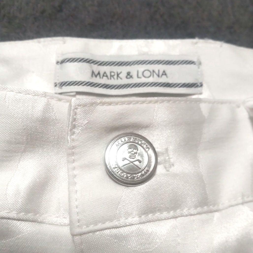 マークアンドロナ MARK & LONA ホワイト カモフラージュパンツ ゴルフ
