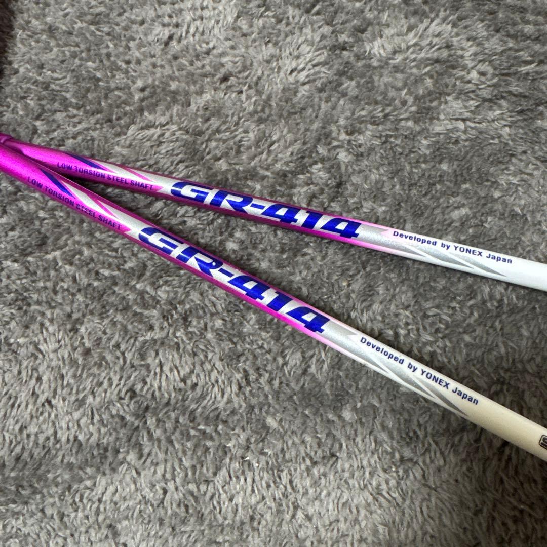 【ギスあり未使用品】YONEX バトミントンラケット　GR-414 ケース付き