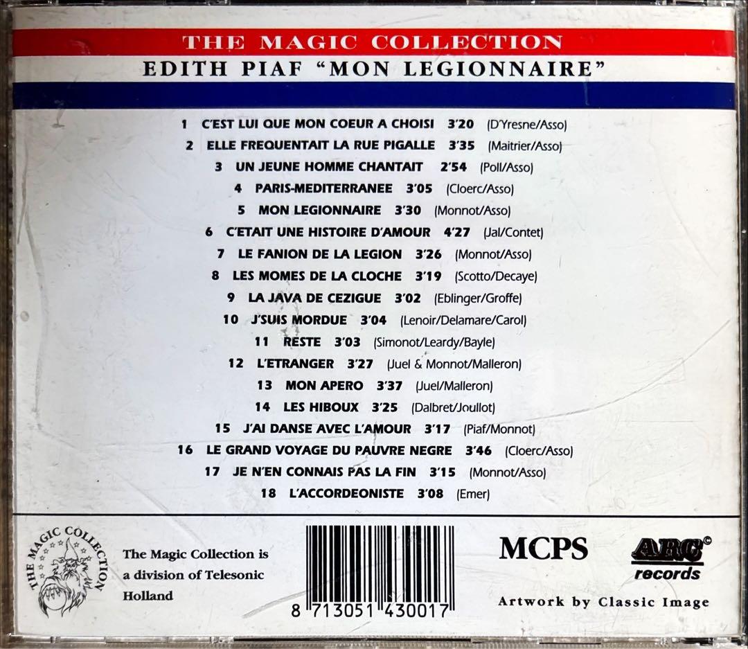 【CD】エディット・ピアフ★ Mon Legionnaire