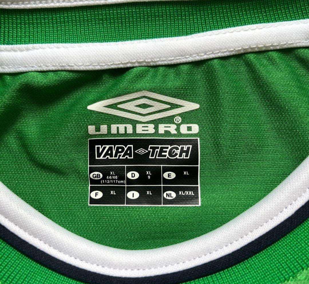 アイルランド代表01/03ホームユニフォームXLサイズ UMBRO