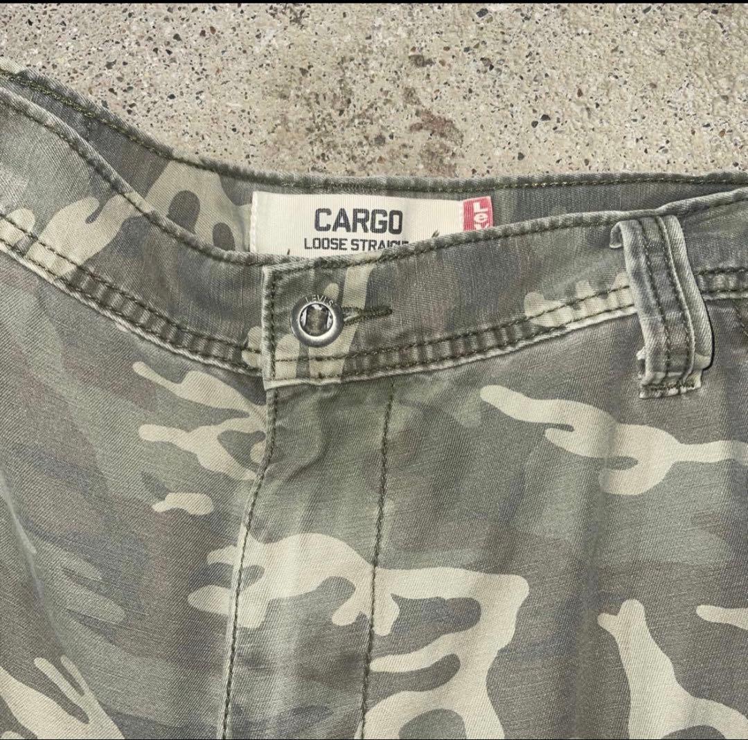 00's archive LEVI'S loose camo カモ ボロ　パンツ