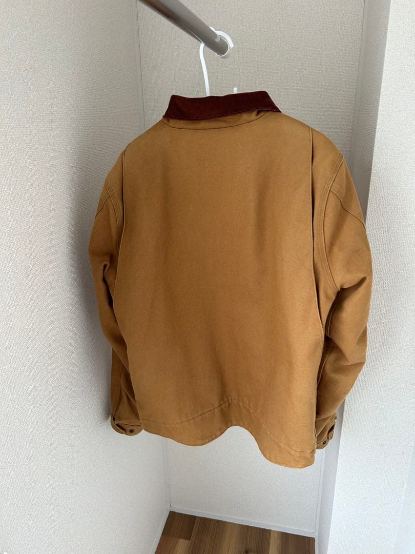 Carhartt デトロイトジャケット ブラウン ジッパージャケット