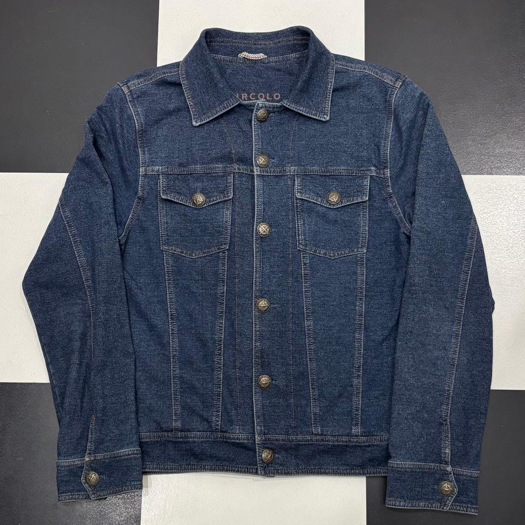 ルーマニア製 CIRCOLO 1901 インディゴ トラッカー ジャケット S