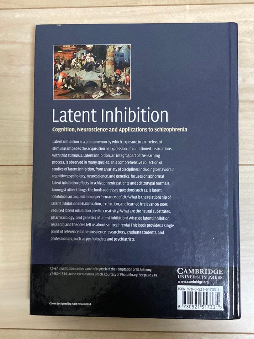 Latent Inhibition ハードカバー / 心理学・神経科学専門書