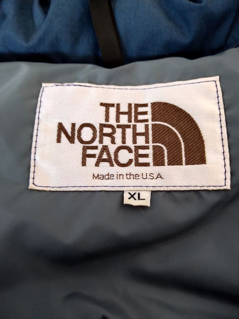 THE NORTH FACE　ダウンベスト　XL　ネイビー　茶タグ　復刻