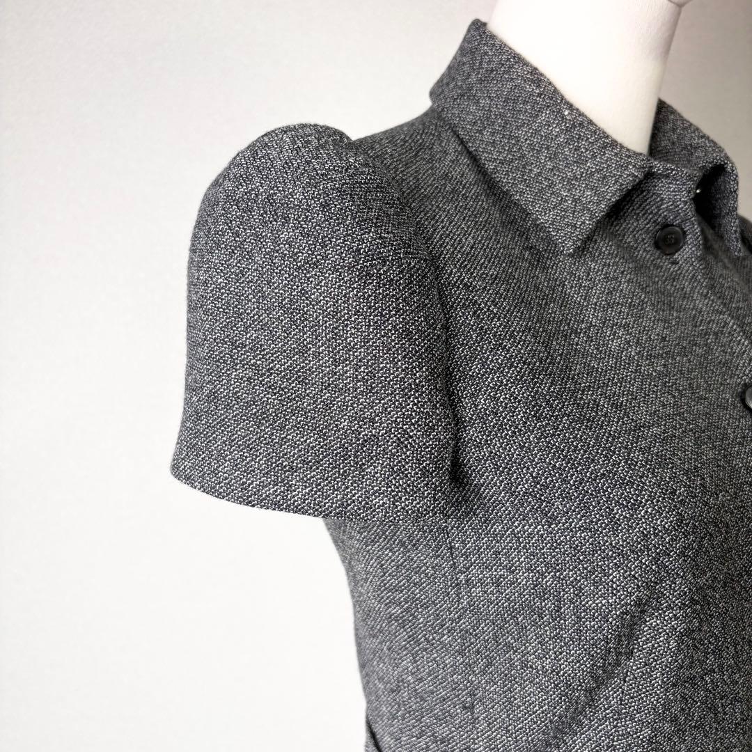 ChristianDior 2024 ツイードロングワンピース ベルト Aライン