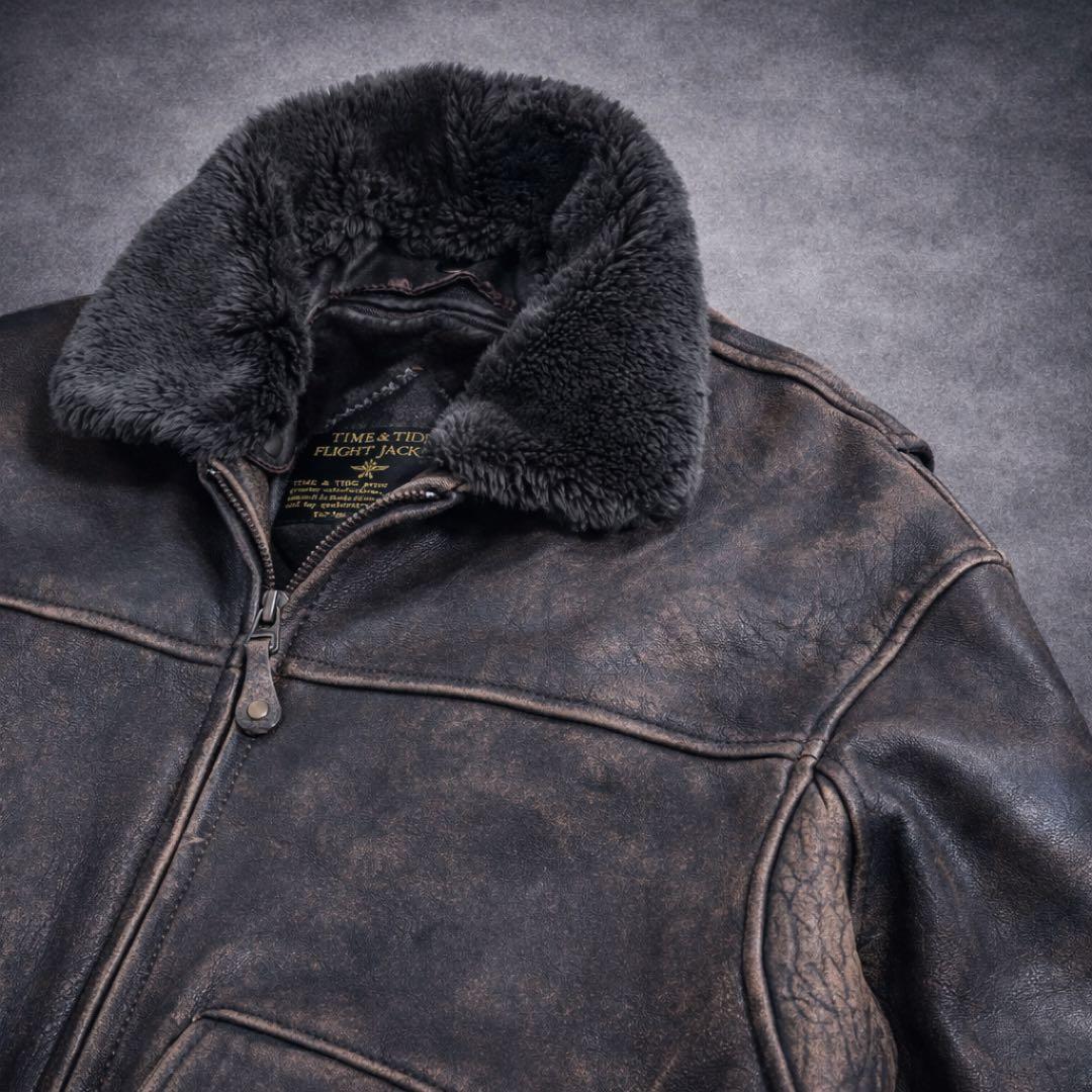 90s vintage leather jacket g1 a2 ラム革
