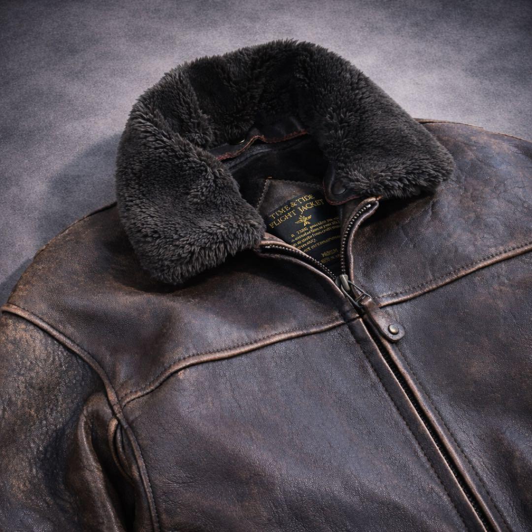 90s vintage leather jacket g1 a2 ラム革