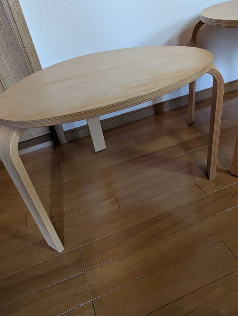 《送料込》IKEA スヴァルスタ ネストテーブル ローテーブル 収納 木製家具