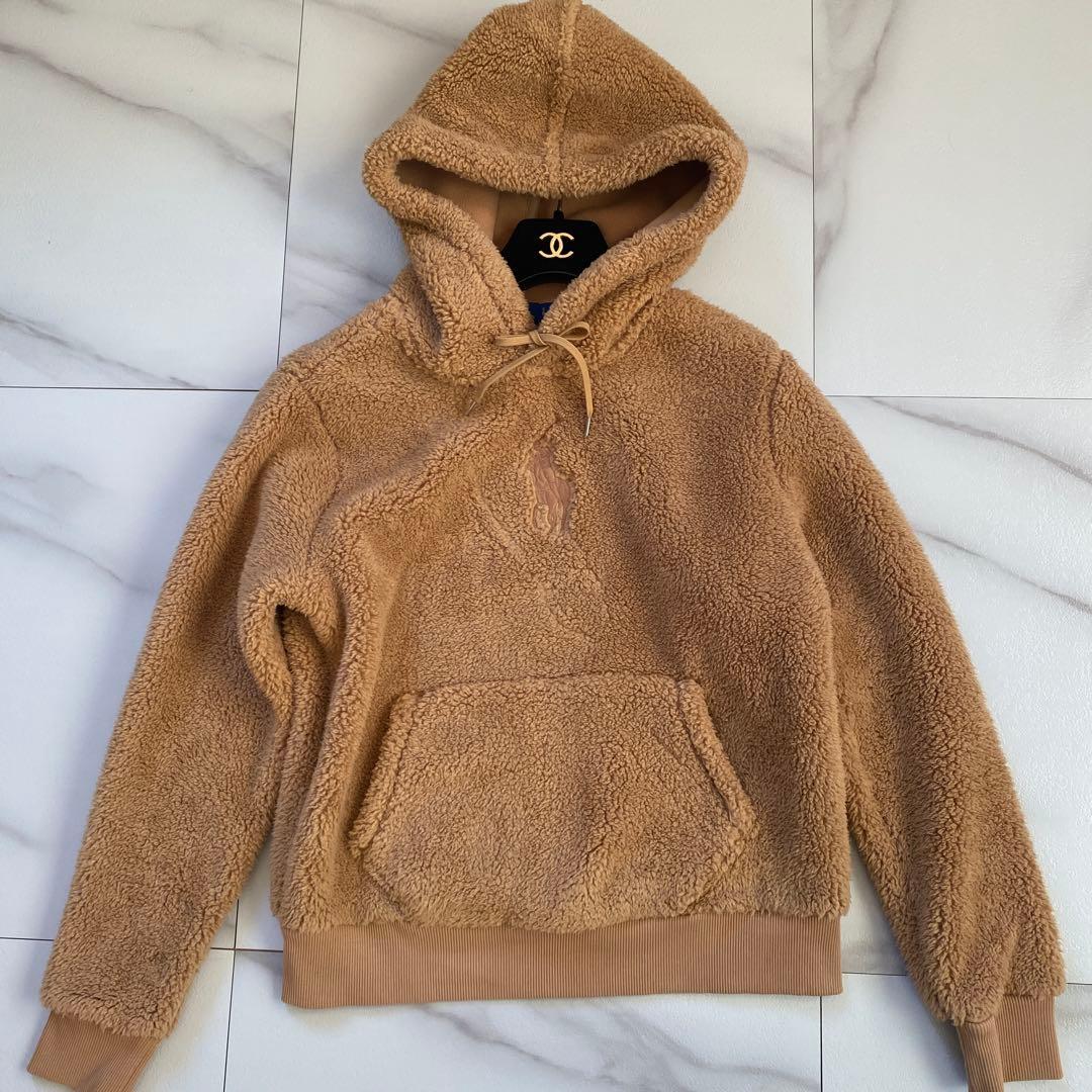 極美品 POLO Ralph Lauren 現行 ビッグポニー刺繍 ボア