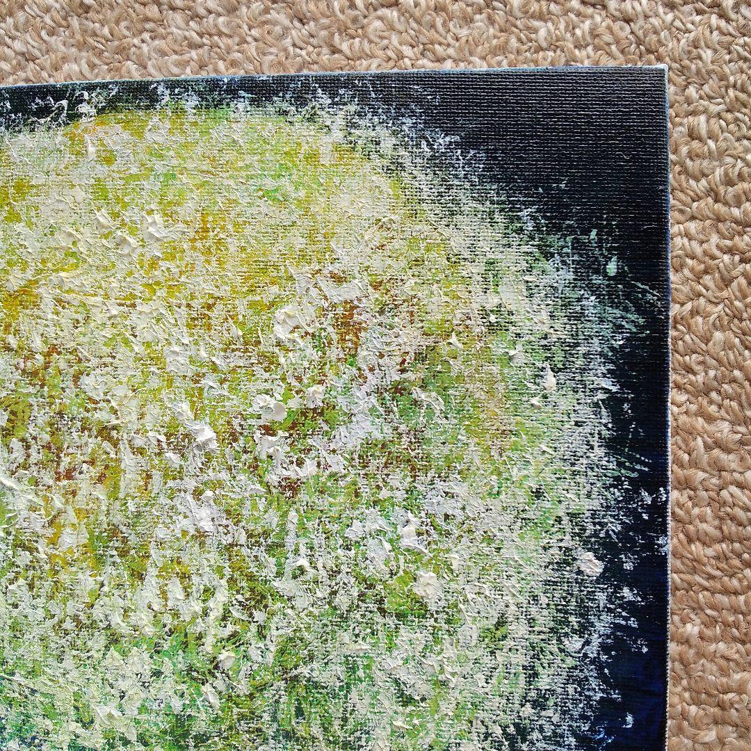 油絵 花の絵 「星屑の花（神秘）」F3号 （匿名配送）