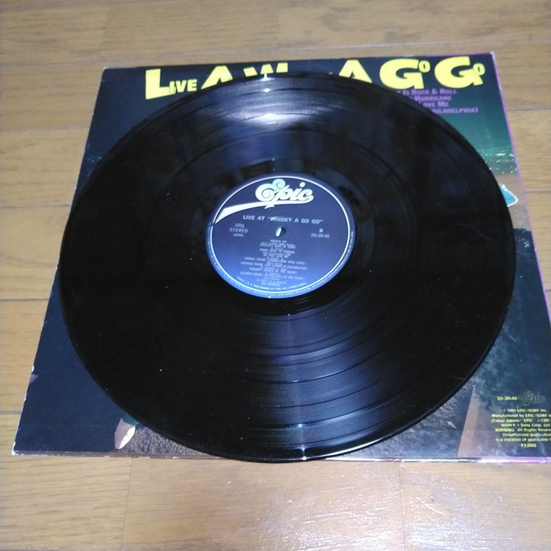 シャネルズ/LIVE AT WHISKY A GO GO レコード LP
