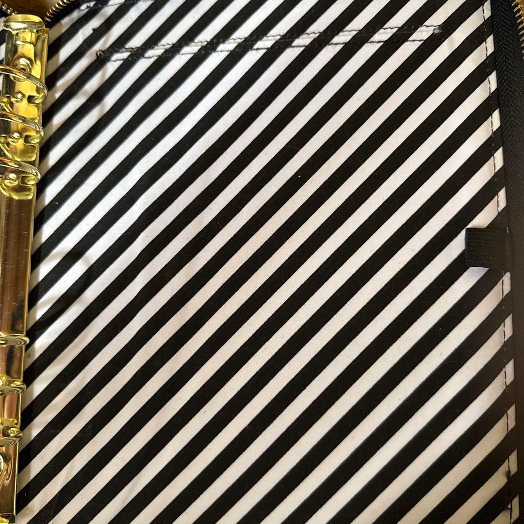 kikki.K 合成皮革 リング式ファイル A5 黒
