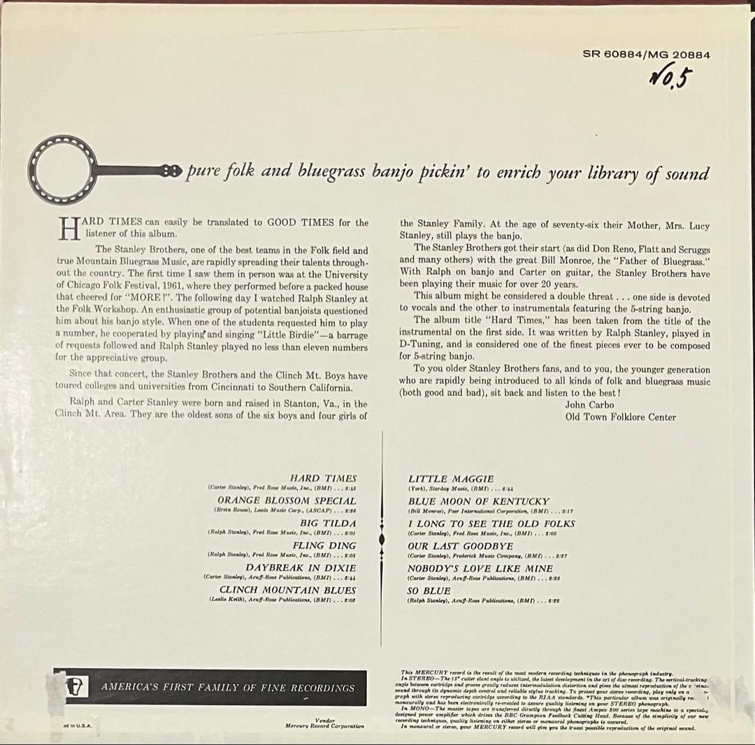 洋楽 Stanley Brothers And The Clinch Mountain