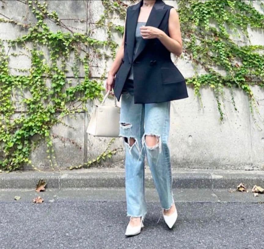 Cygne スワンジレ ブラック サイズ0