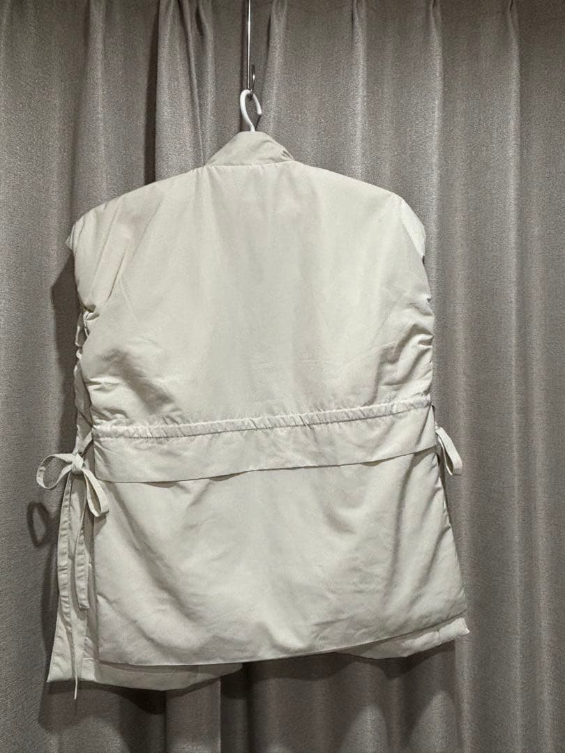 fashiru puffer vest パファーベスト　アイボリー　ホワイト