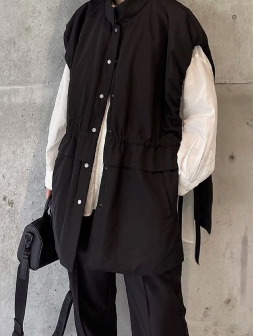fashiru puffer vest パファーベスト　アイボリー　ホワイト