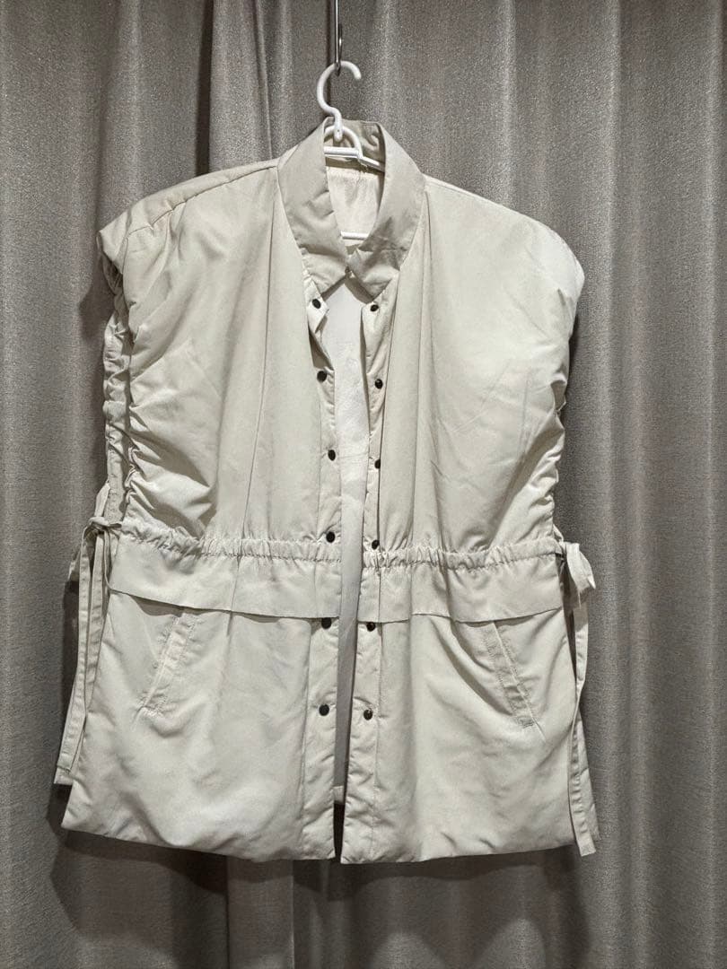 fashiru puffer vest パファーベスト　アイボリー　ホワイト
