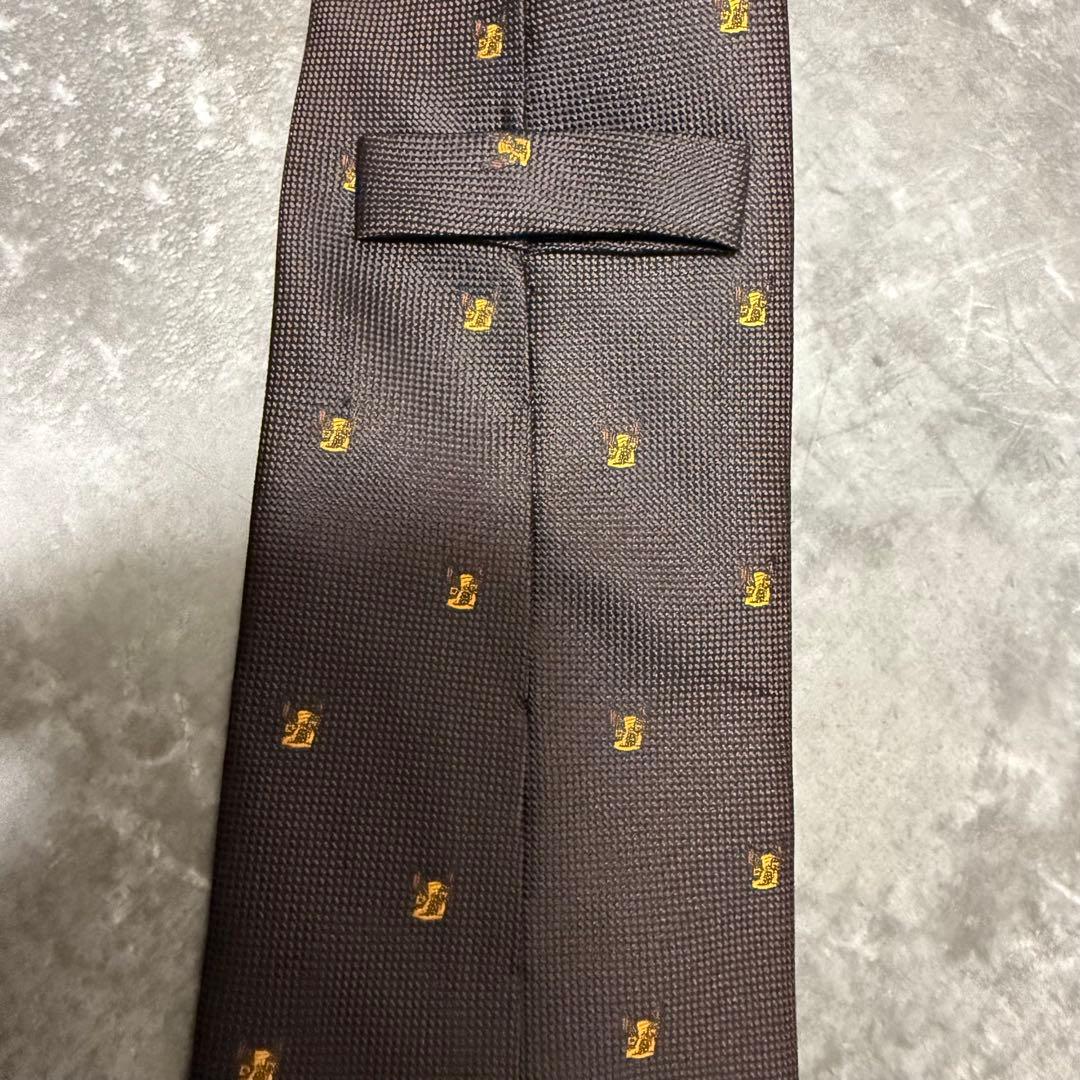 【✨極美品✨】Ermenegildo Zegna ネクタイ ブラウン ブルドッグ