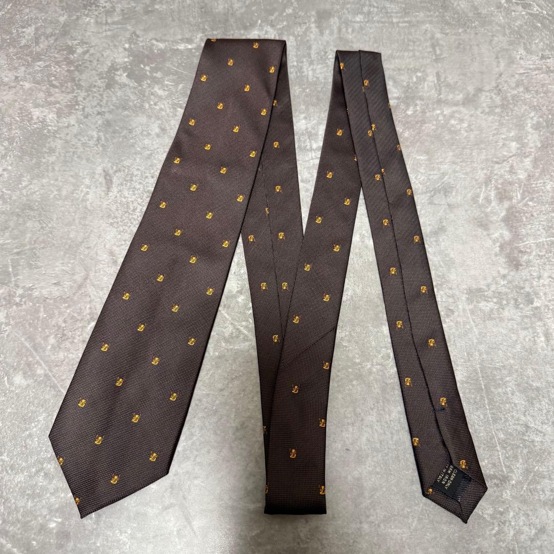 【✨極美品✨】Ermenegildo Zegna ネクタイ ブラウン ブルドッグ
