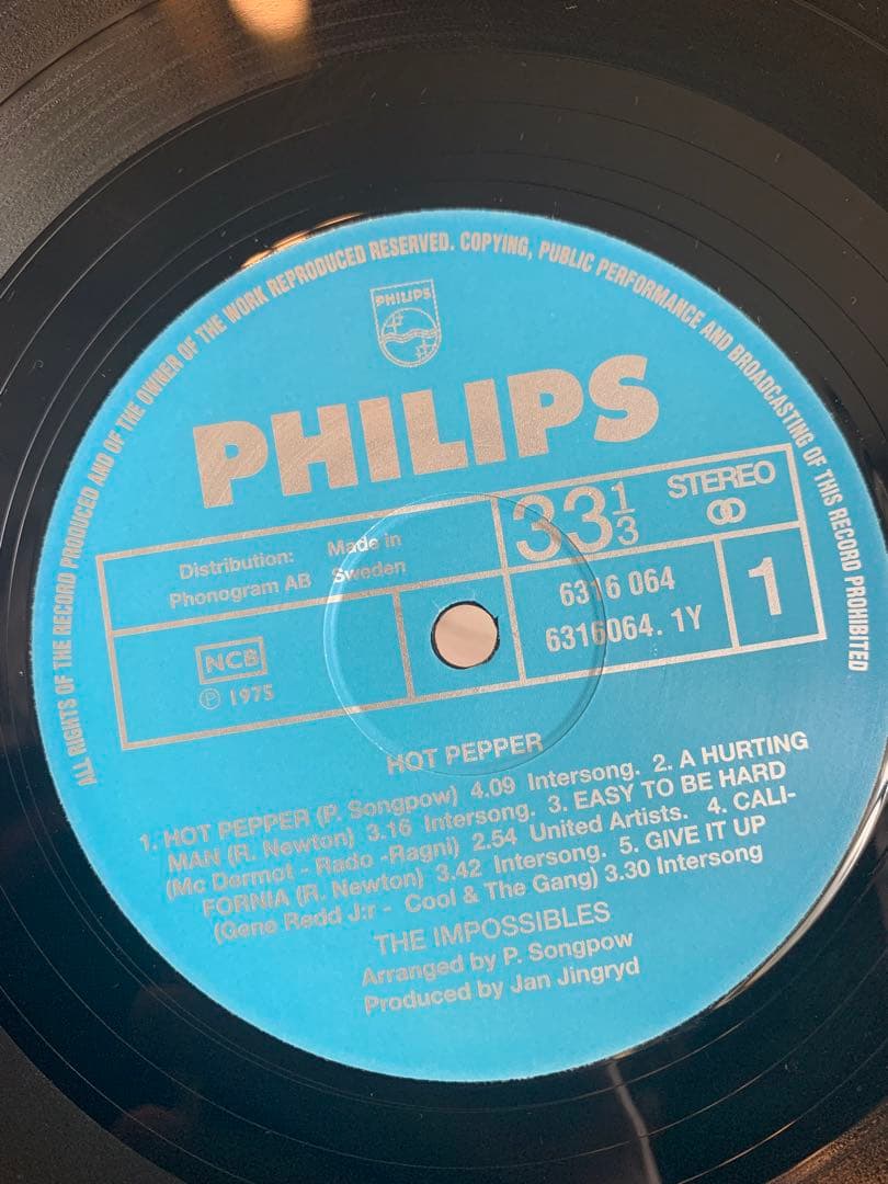 The Impossibles Hot Pepper レコード