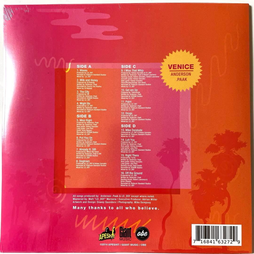 新品 Anderson .Paak / Venice 2LP レコード