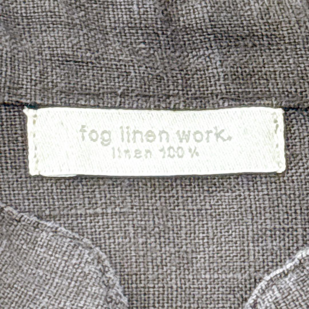 はな様fog linen work リネン100％ シャツワンピース　黒