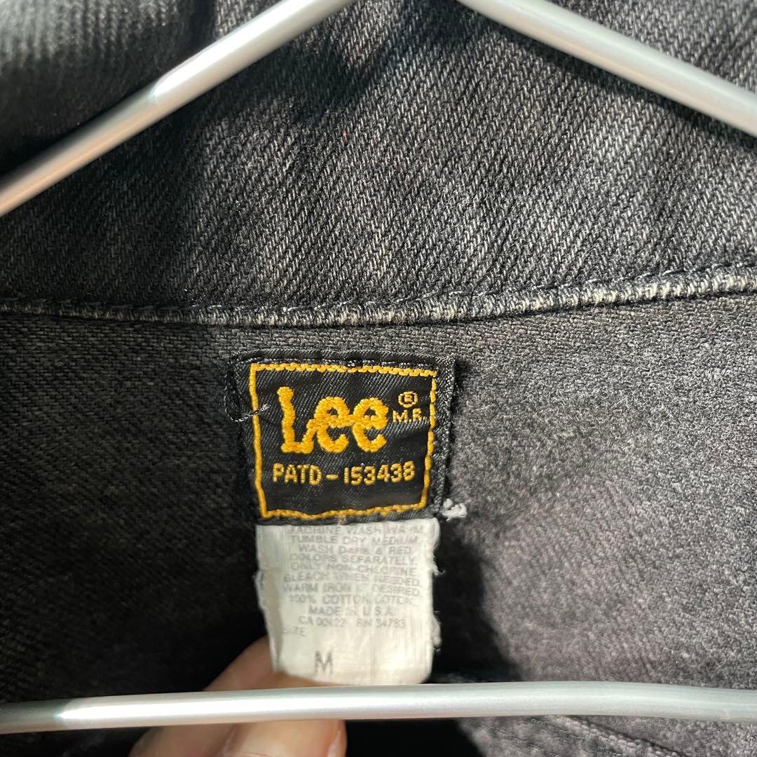 Lee デニムジャケット トラッカー 後染めブラック PATD-153438