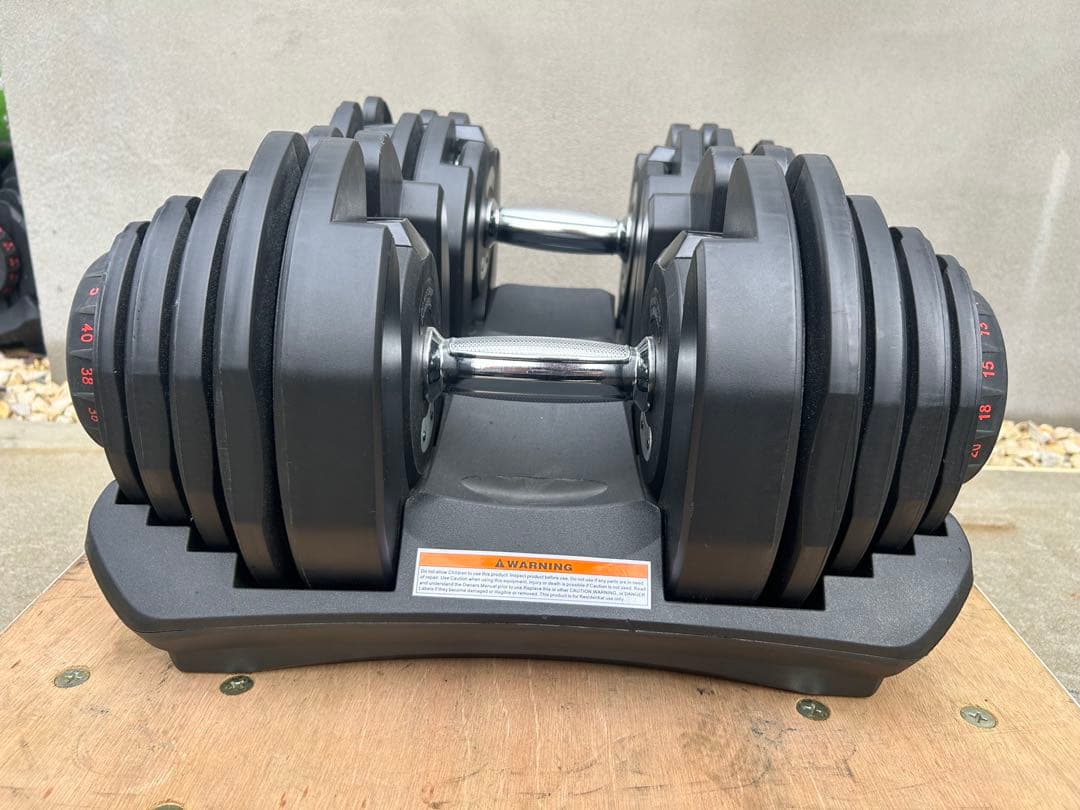 【引取歓迎】BARWING 可変式ダンベル 40kg ダンベル ペア