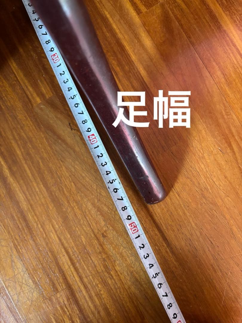 ダークブラウンオーバルスタンドミラー 昭和レトロ
