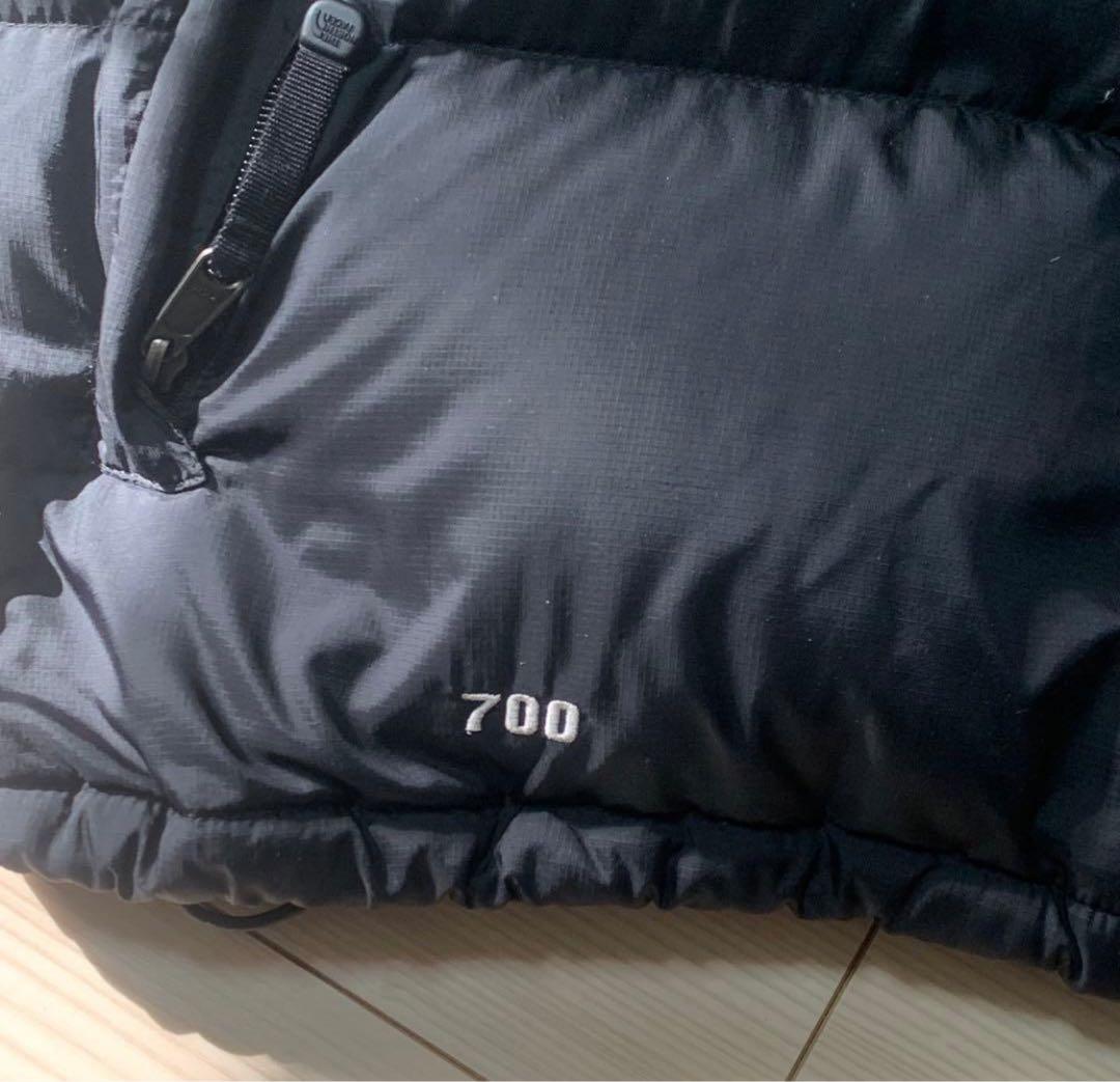 【美品 レア】センターロゴヌプシ ダウンベスト 700fill L 黒