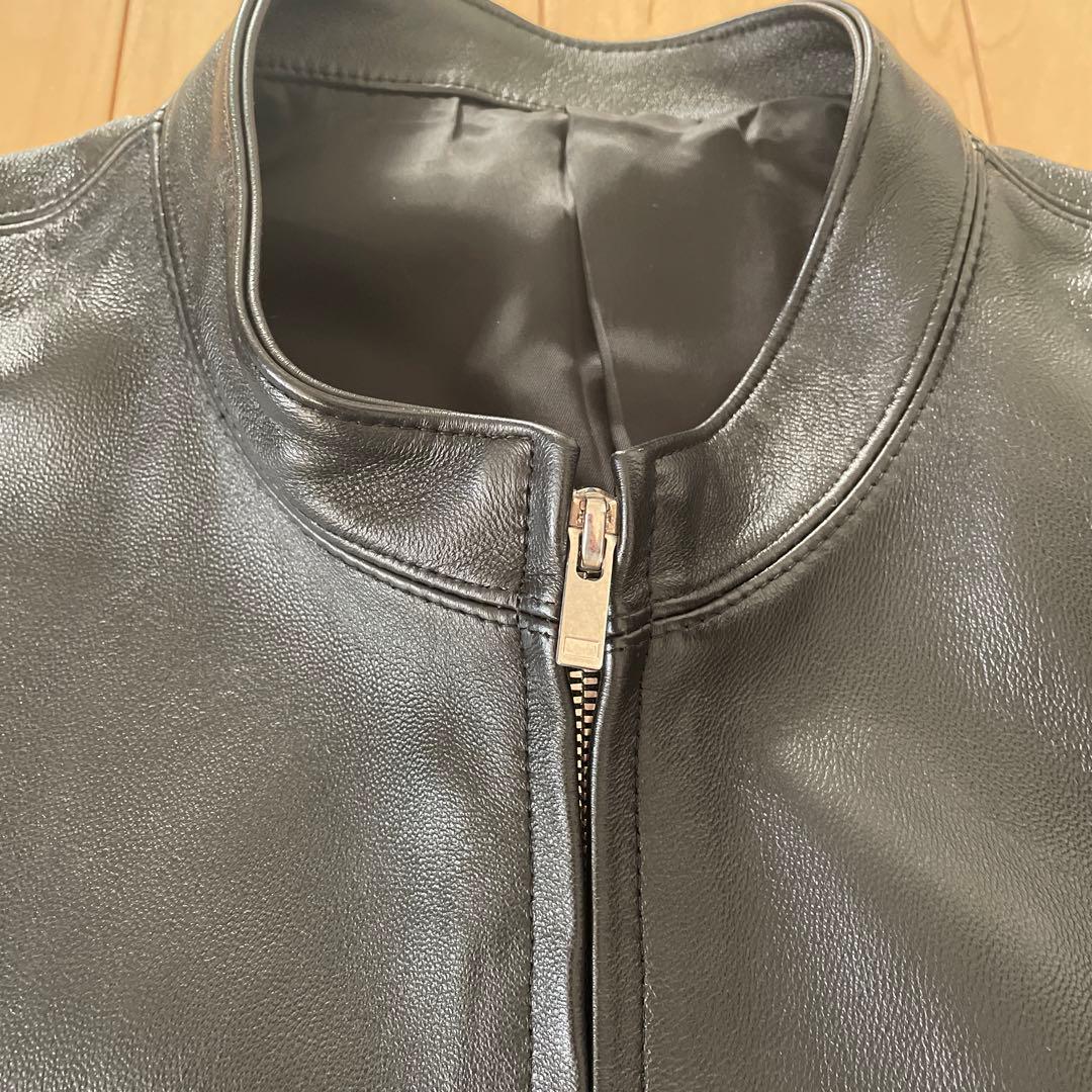 ジャケット・アウター stein OVERSIZED LEATHER ZIP yoke