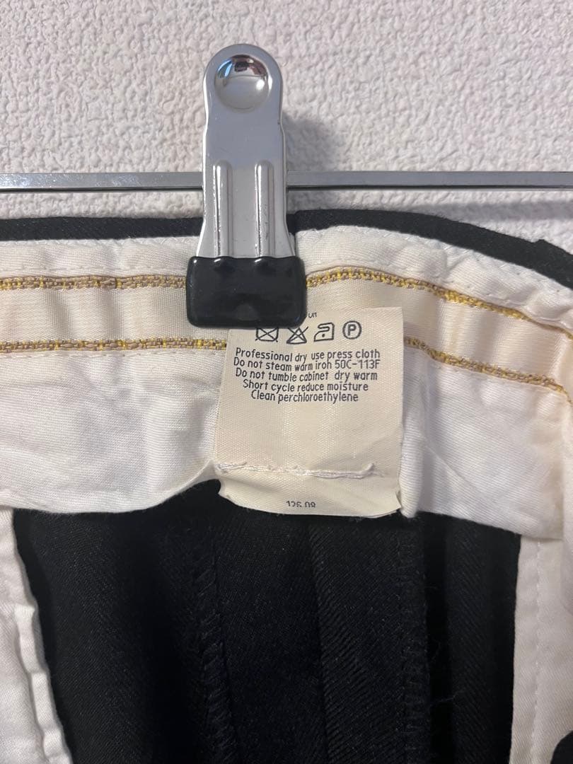 Giorgio Armani ブラック スラックス