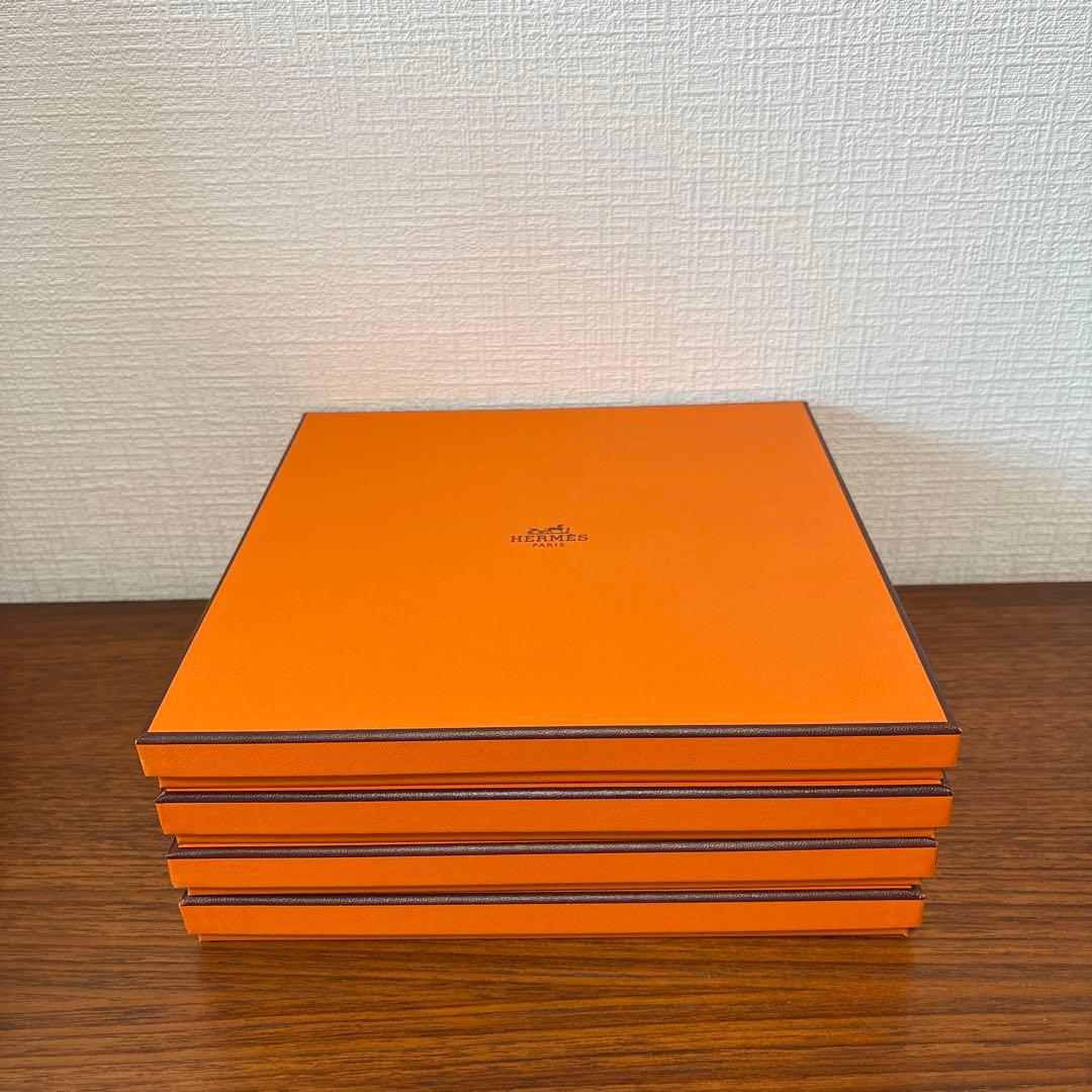 【美品】エルメス　HERMES　空箱　カレ90用　4箱