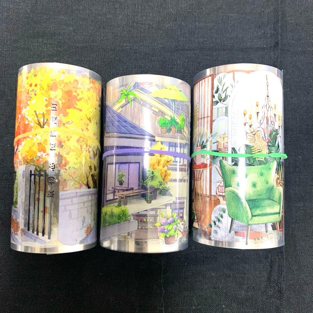 ナ*ん様 断捨離マスキングテープ　コラージュ素材まとめ売り　PETテープ