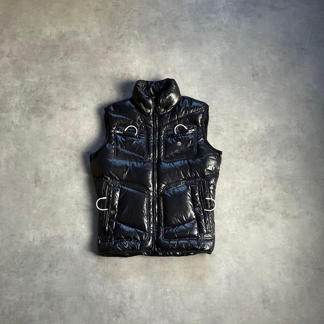 ジャケット・アウター 00s y2k archive diesel gimmick down vest