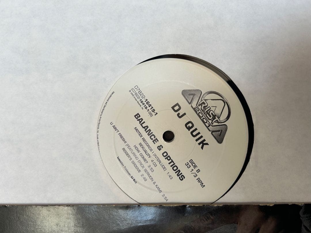 DJ QUIK BALANCE & OPTIONS G-FUNK レコード