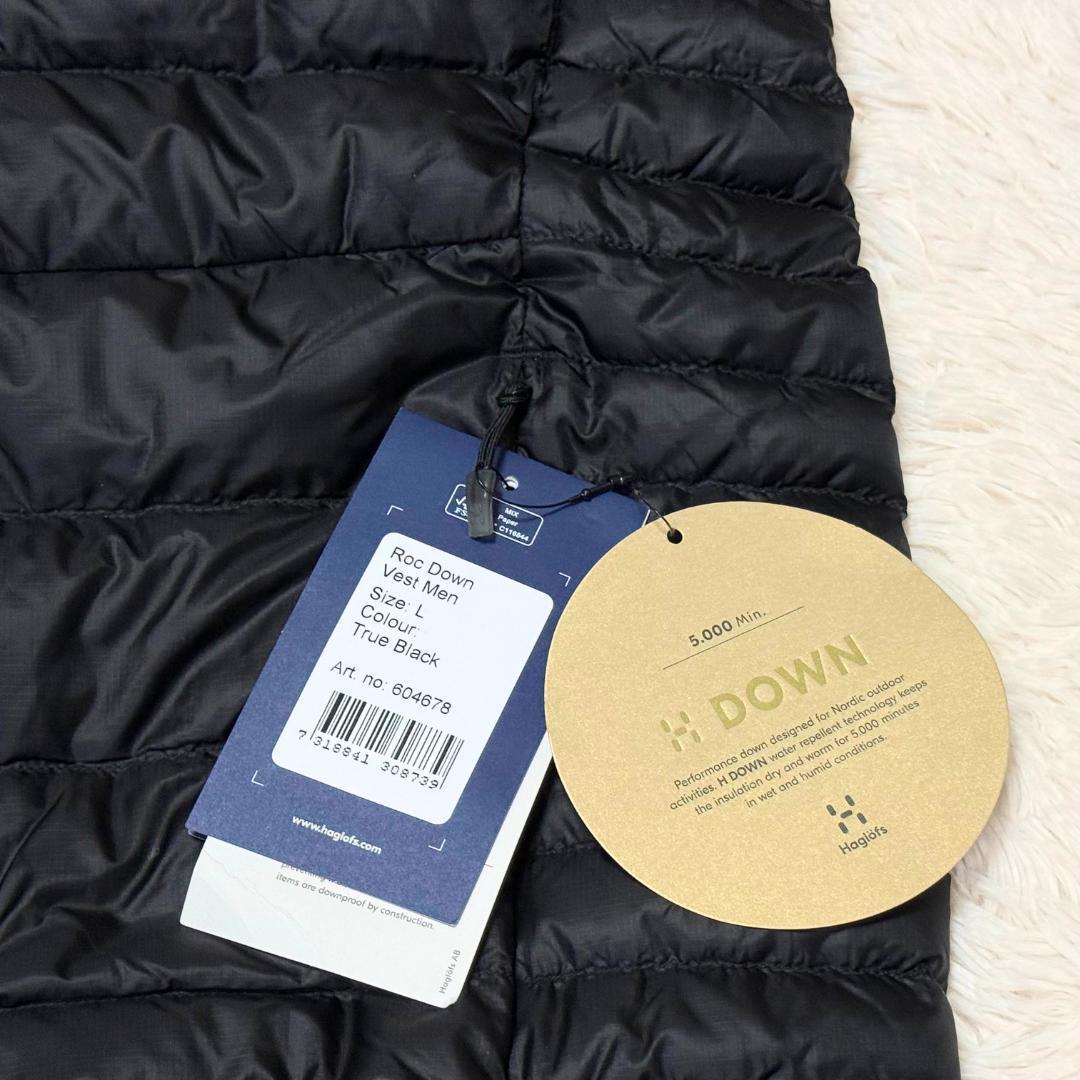 ⭐新品　ホグロフス ロックダウン ベスト 黒 メンズ　L　撥水　極暖　軽量