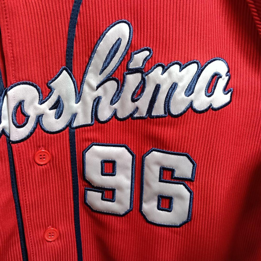 【極美品】デサント製 広島カープ メヒア レプリカ刺繍ビジターユニフォーム／M