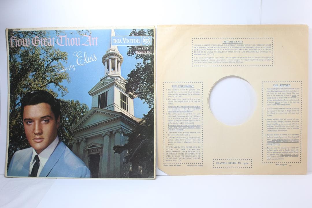 英LP Elvis Presley How Great Thou Art モノ