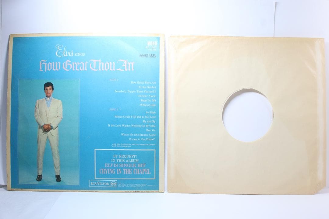 英LP Elvis Presley How Great Thou Art モノ