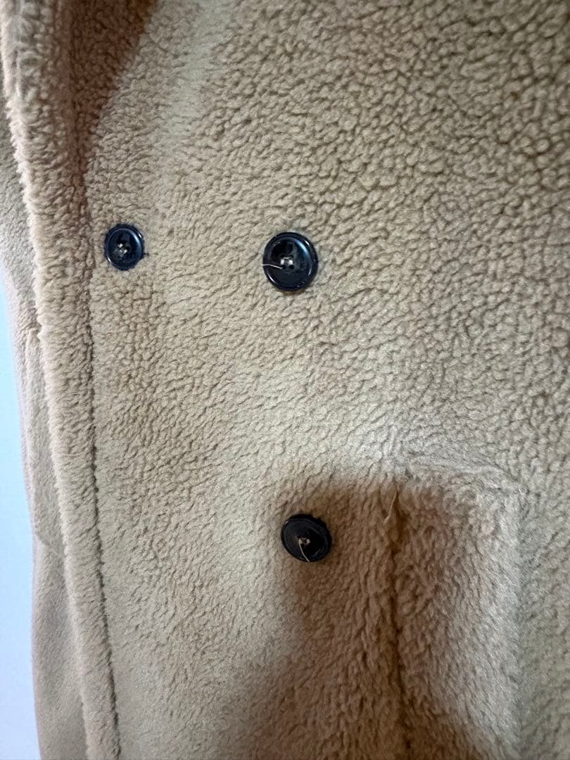 Max Mara MARELLA マレーラロングジレ　テディベア　ボア　ウール