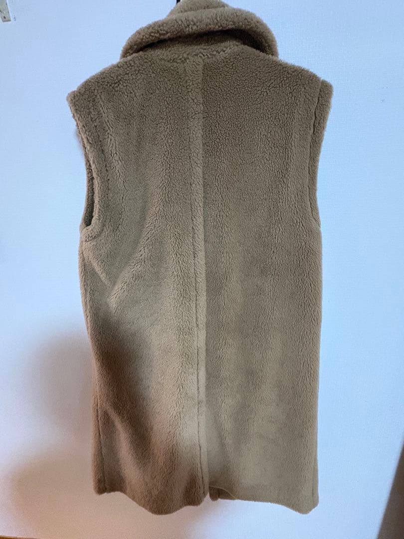 Max Mara MARELLA マレーラロングジレ　テディベア　ボア　ウール