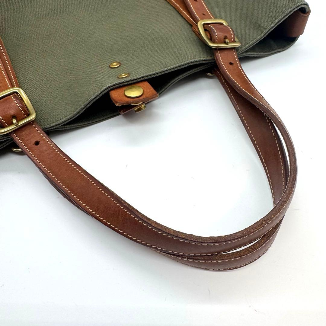 極美品 ONESWORKER ワンズワーカー トートバッグ 本革 キャンバス