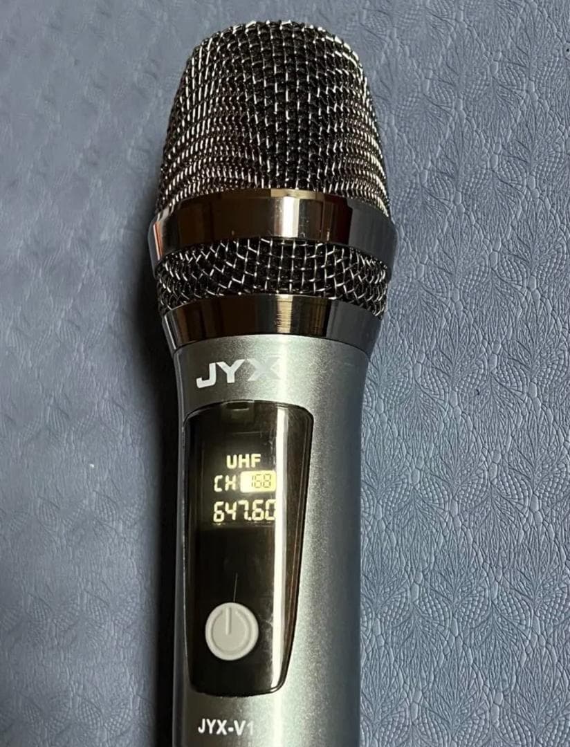 JYX ワイヤレスマイク 無線カラオケマイク UHF マイクロフォン 充電式ダp
