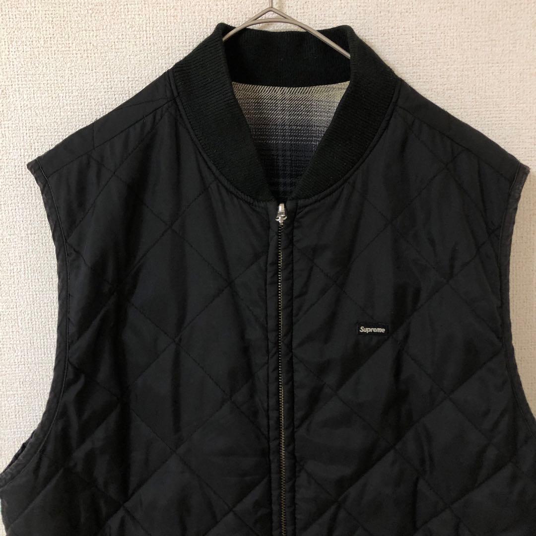 【レア】supreme Reversible Shadow Plaid Vest